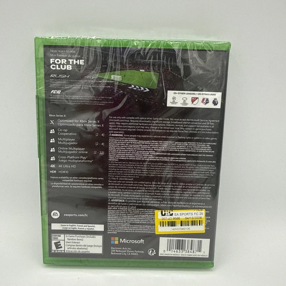 Xbox Series X Xbox One FC25 Soccer EA Sports BRAND NEW FACTORY SEALED